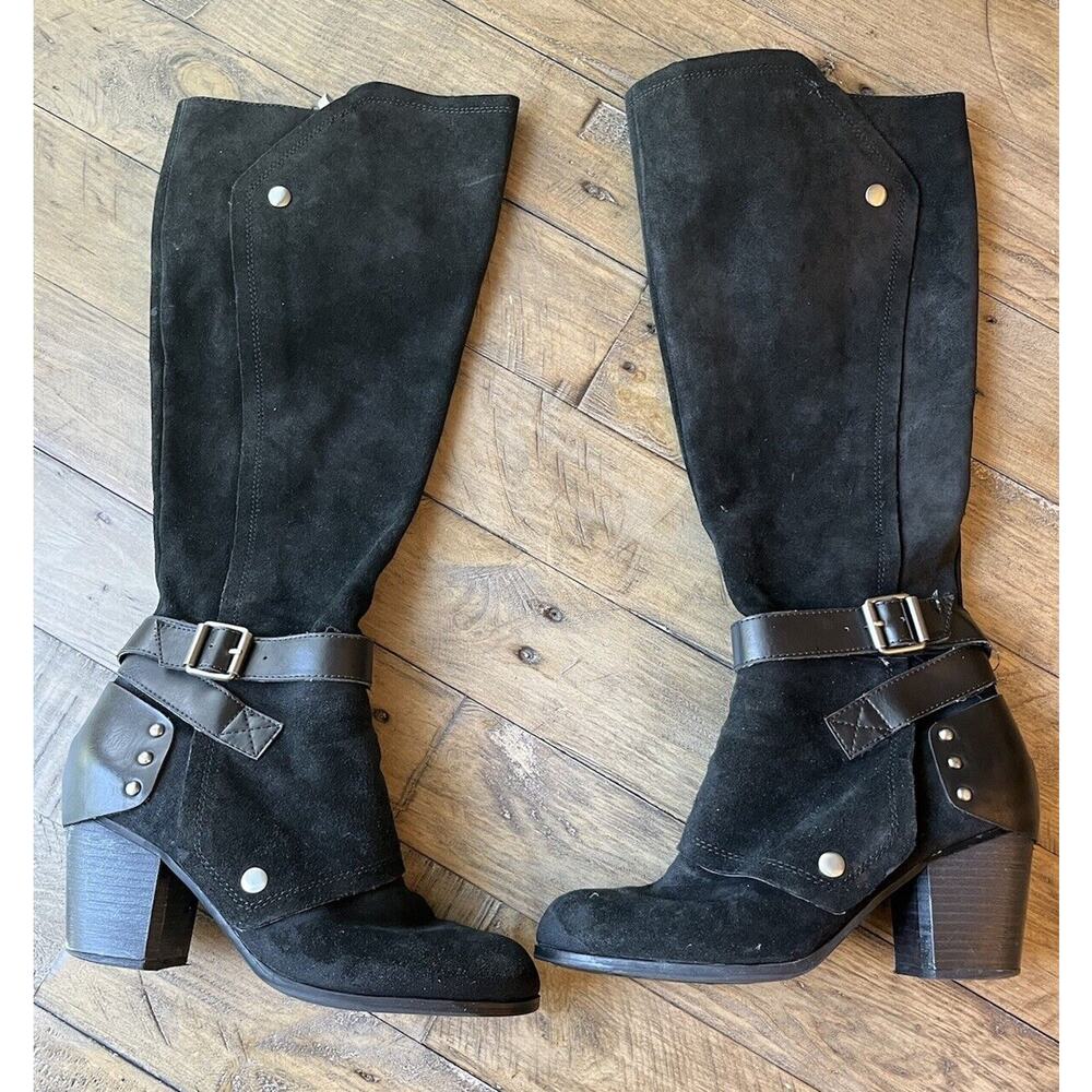 Fergie Footwear Women's US 9 M Total Evergreen Knee High Suede Boots